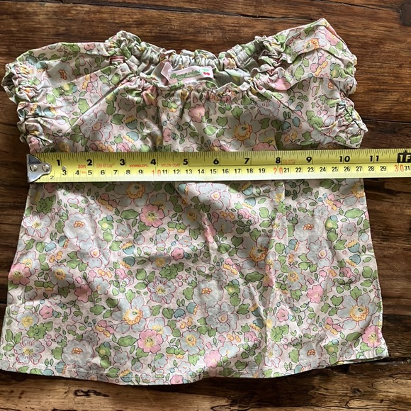 Bonpoint Spring Floral Top Pink Green Blue Cotton 6 - Picture 10 of 13